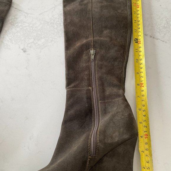 Falchi by Carlos Falchi, size 5, dark green boots - Picture 2 of 10